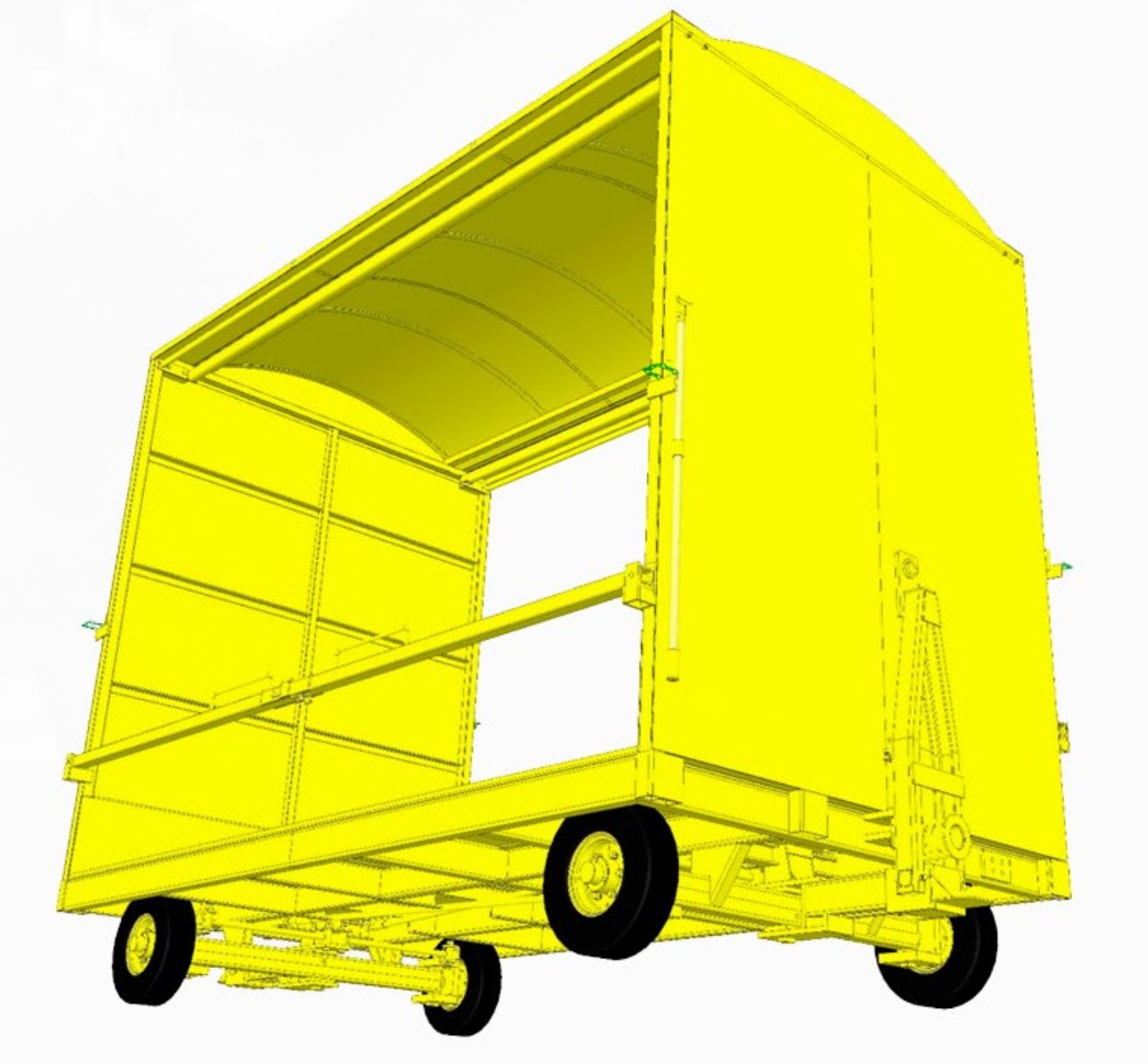 Carreta de transporte interna e externa